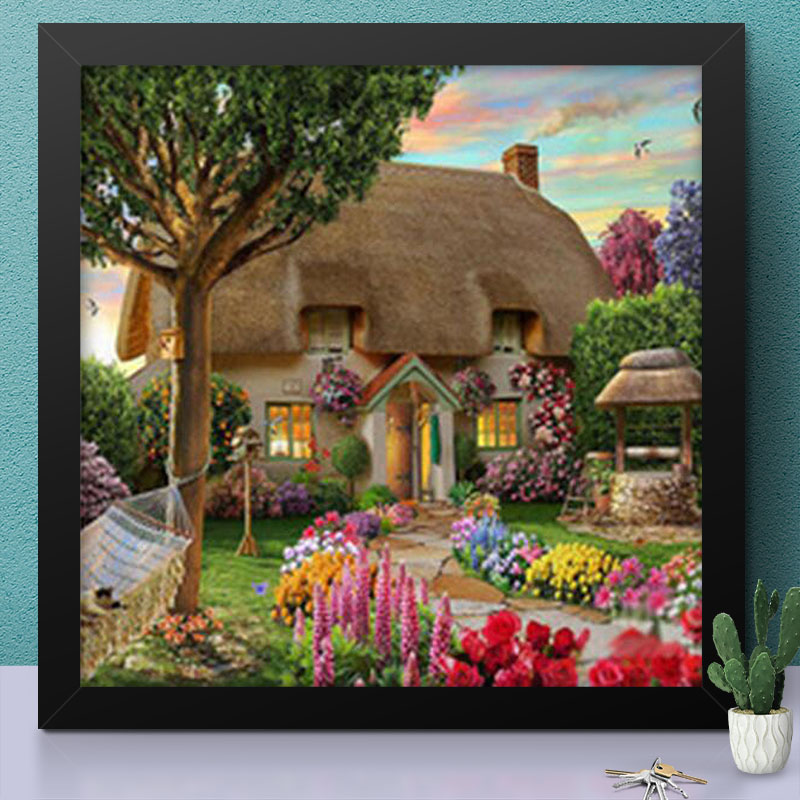 Beautiful House with Flower