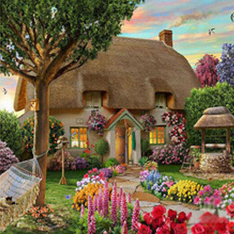 Beautiful House with Flower