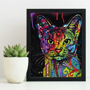 Colorful Mosaic of Cat