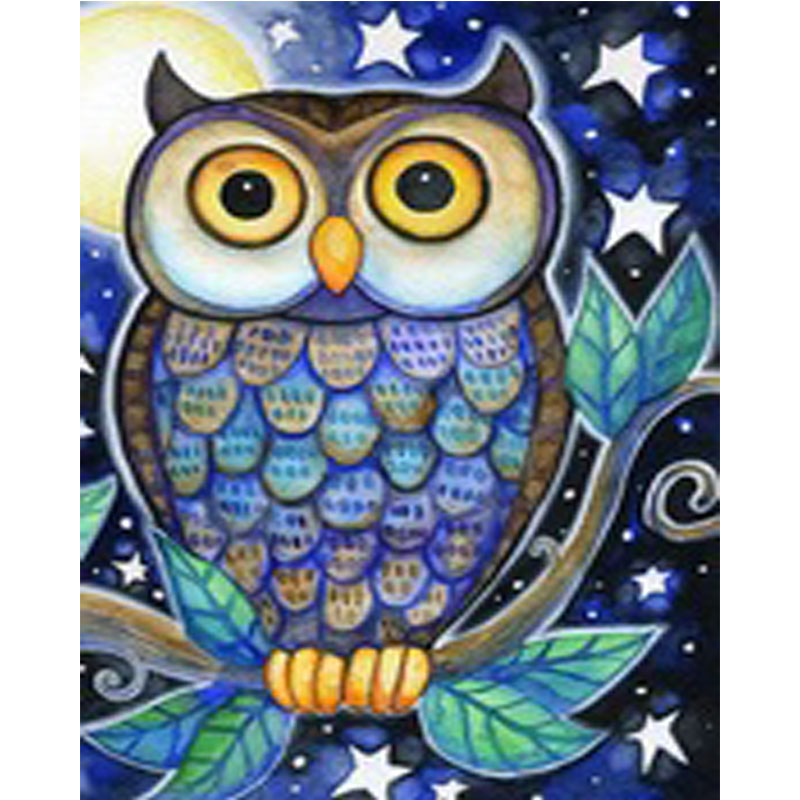 Amazing Owl - Abstract Art