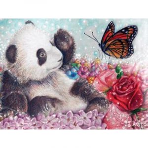 Panda And Butterfly
