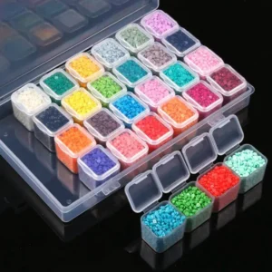 Compacte Sorteerdoos voor Diamond Painting (28 Vakjes)